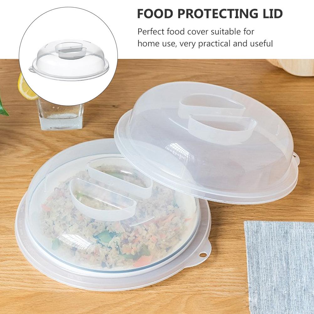 Microwave Oven Cover Food Kitchen Accessory -proof Meal Top Household Pp Protector Transparent Lid Practical