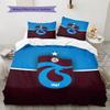 Trabzonspor Pattern Bedding Quilt Set  Home Decoration  Gift (1 * duvet cover + 2 * pillowcase  without core)