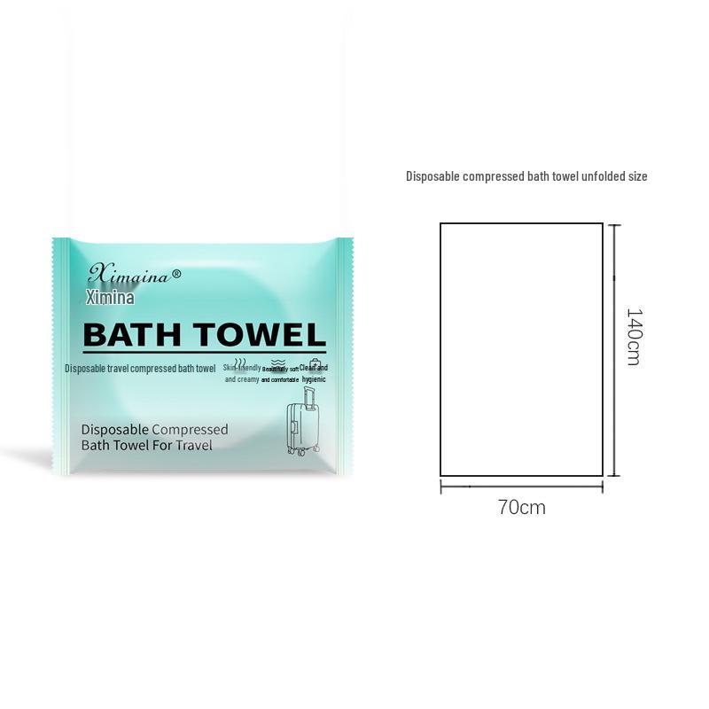 Disposable Compressed Bath Towel – Portable, Sterilized, Lint-Free, Thickened for Travel & Hotel Use 70*140cm
