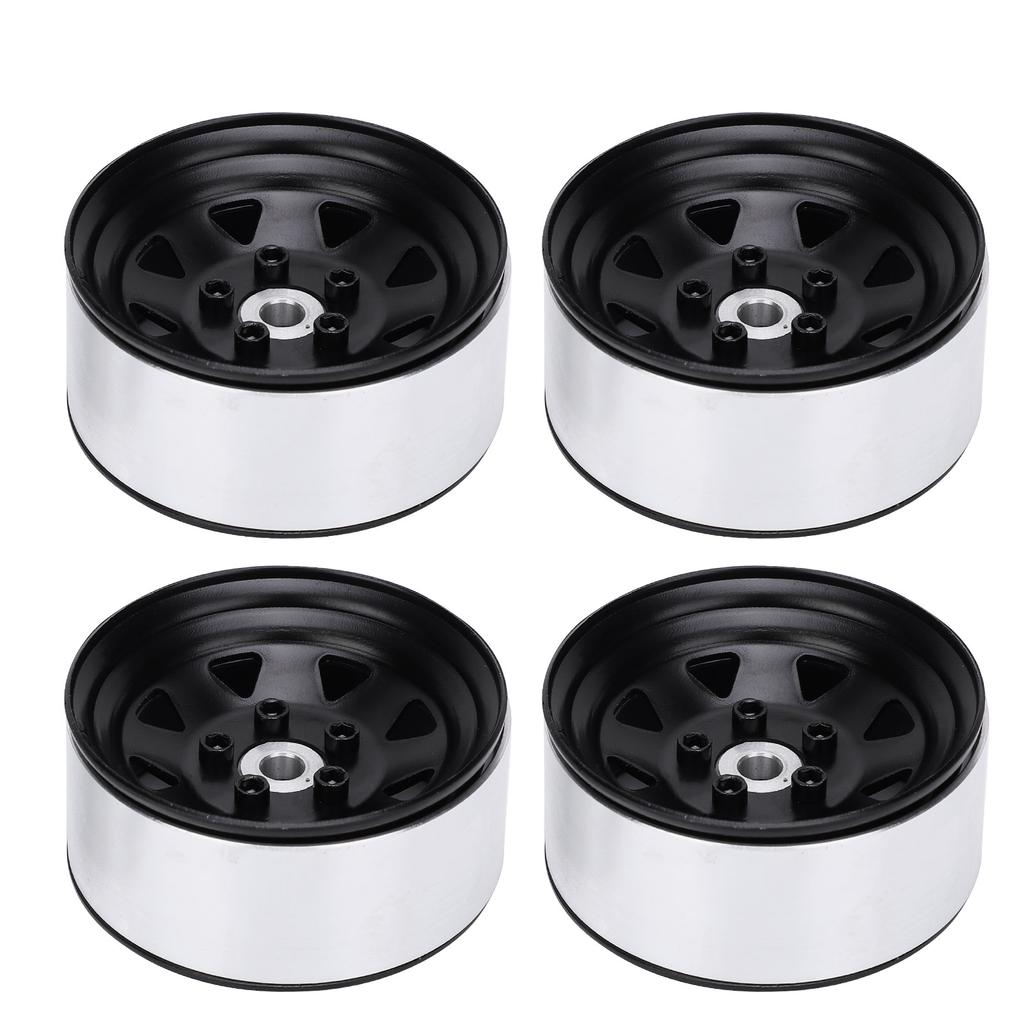4pcs 1.9'' Aluminium Alloy Wheel Rims Hubs for 1/10 RC Crawler for   SCX10  (White )