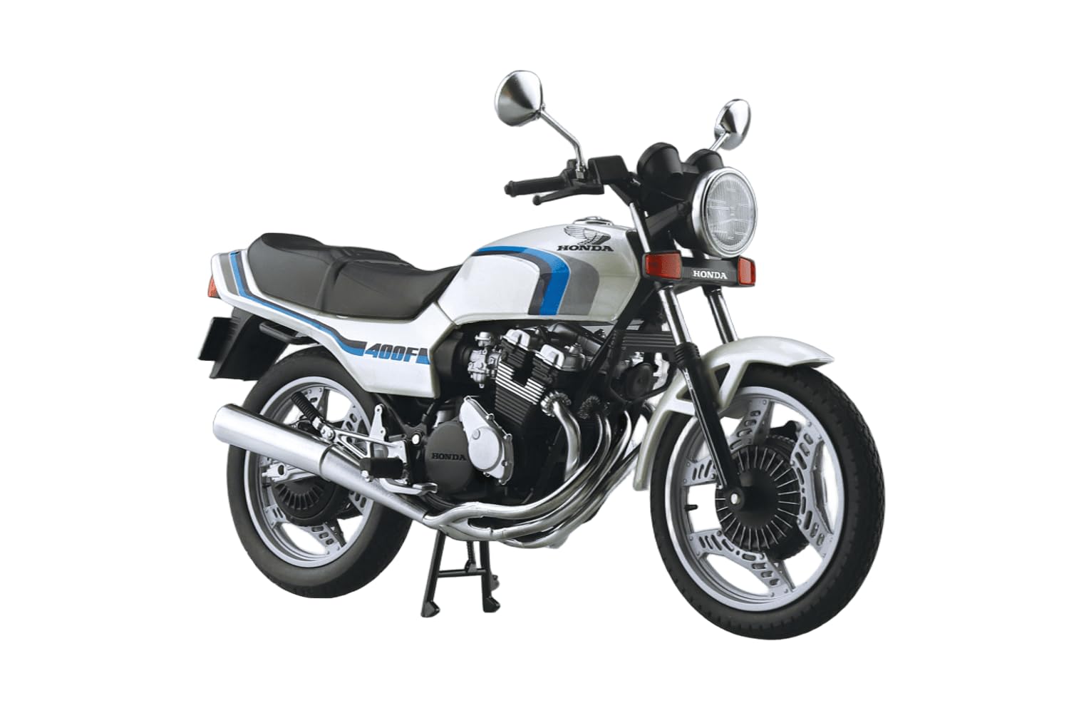 

Aoshima Bunka Kyozai Scale Complete Honda CBX400F in Pearl Shell White (AOSHIMA) 1/12 (CBX550F Ver.)