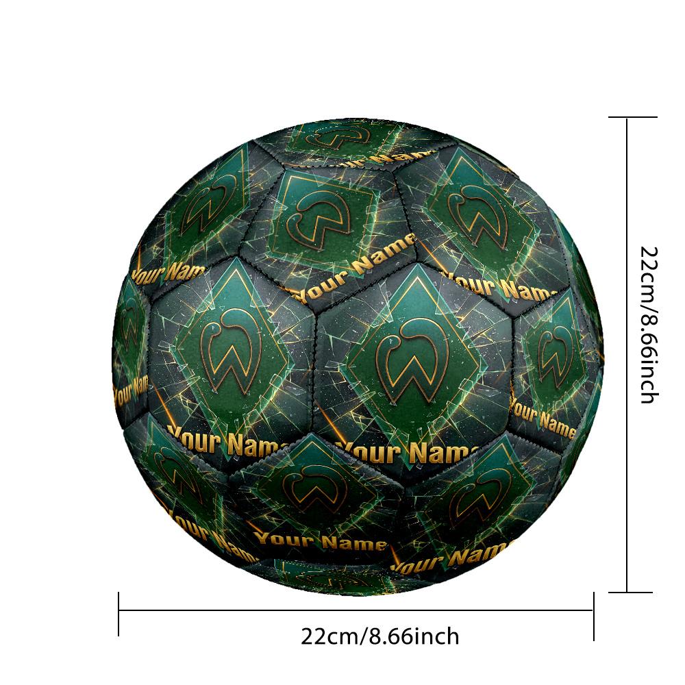 Werder Bremen FC Fashion Size 5 Football Wearproof Non‑Slip Soccer Ball For Sports Training Entertainment Use