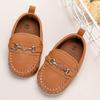 Spring & Autumn Moccasins: 0-1 Year Old Soft Sole Leather Baby Walking Shoes, British Style