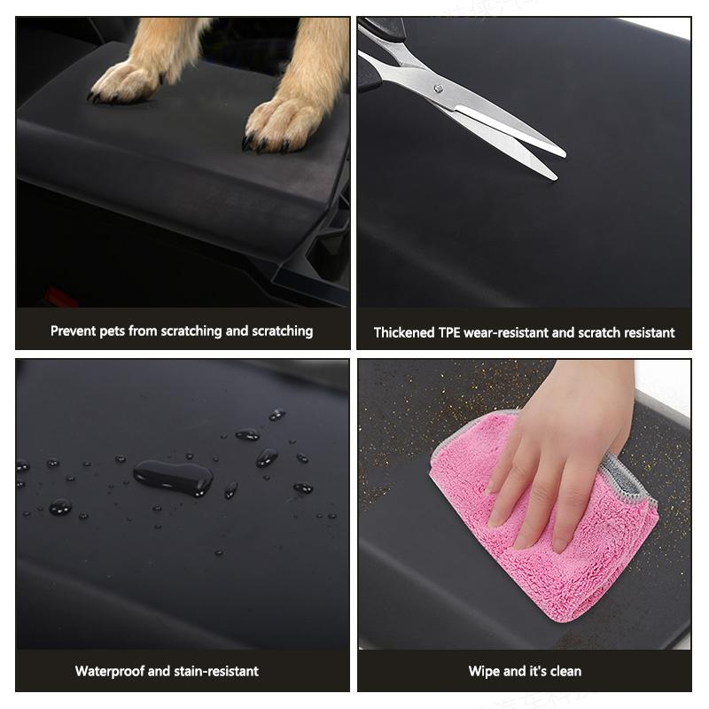 Auto-Armlehnenbezug für Tesla Cybertruck 2024 TPE Mittelkonsolen-Armlehnenpolster Kratzfester Schutzpolster Autozubehör