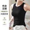 Spring and Summer New Cross Breasted Tank Top with Sleeveless Top That Can Be Worn Inside or Outside, Versatile and Casual, Simple Base Vest