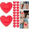 35-pack or 15-pack (35/15) Red Heart-Shaped Band-Aids - Cute and Fun First Aid Patches