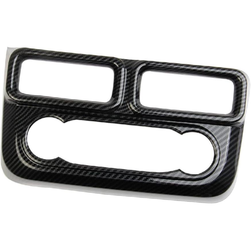 Carbon Fiber Central Control AC Switch Air Conditioner Panel Cover Vent Trim for Ford Maverick 2022-2024