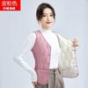 New lamb wool thickened and velvet vest for women's autumn and winter short slim-fitting vest to keep warm and wear a vest inside
