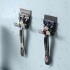 2/4/6/8pcs Shaving Razor Holder Multi-function Stainless Steel Shelf Razor Stand Wall Razor Holder Bathroom Accessories Hook