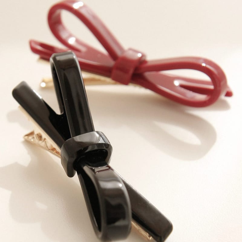 

J.Lauren Ribbon Side Head Point Hair Pin H01310 Red