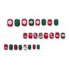 Snowflake Christmas Wearable Manicure: Short Style Solid Color Fake Nails