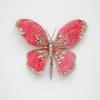 Flocking Artificial Butterfly Clip Gold Powder Christmas Tree Decoration  Xmas New Year