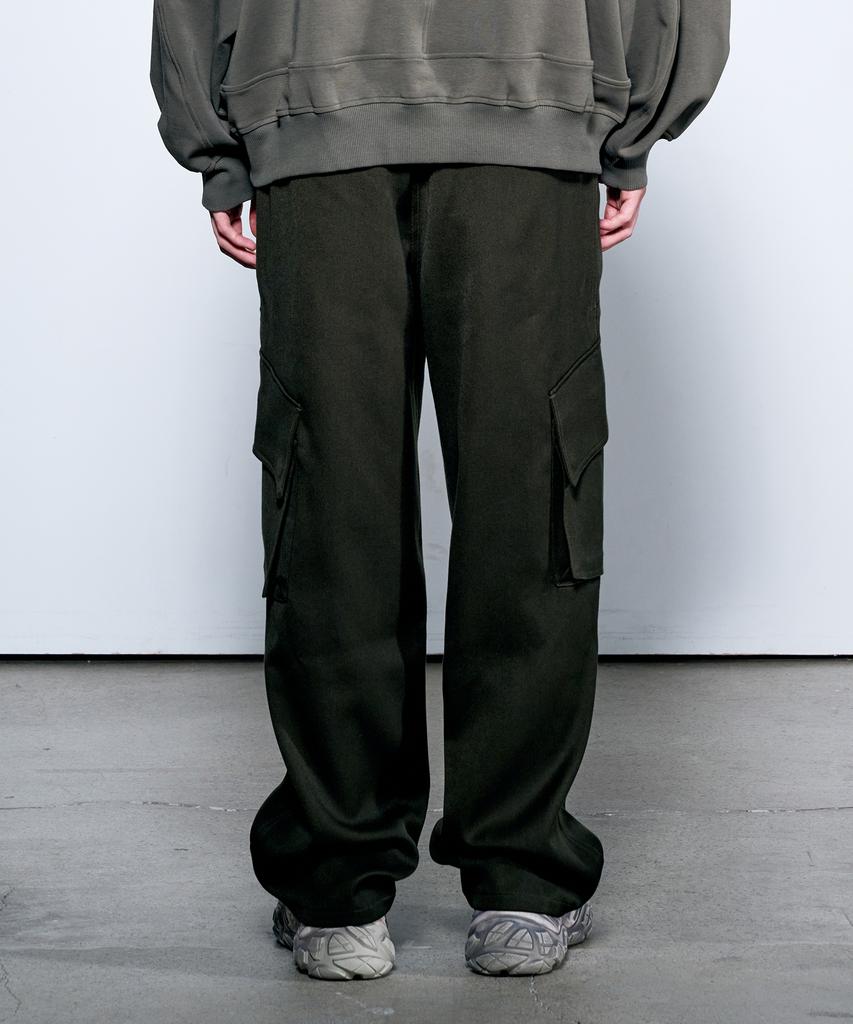 ZENSAI Side Cargo Pocket Slacks Khaki