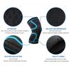 1 Piece Elastic Knee Pads For Basketball Volleyball Sports Running Cycling With Nylon Compression Straps