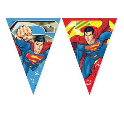 Paper Garland With Flags Superman Krypton Triangular