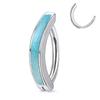 14G Belly Button Ring for Women Surgical Steel CZ Clicker Ball Belly Piercing Ring Simple Reverse Navel Rings Body Jewelry