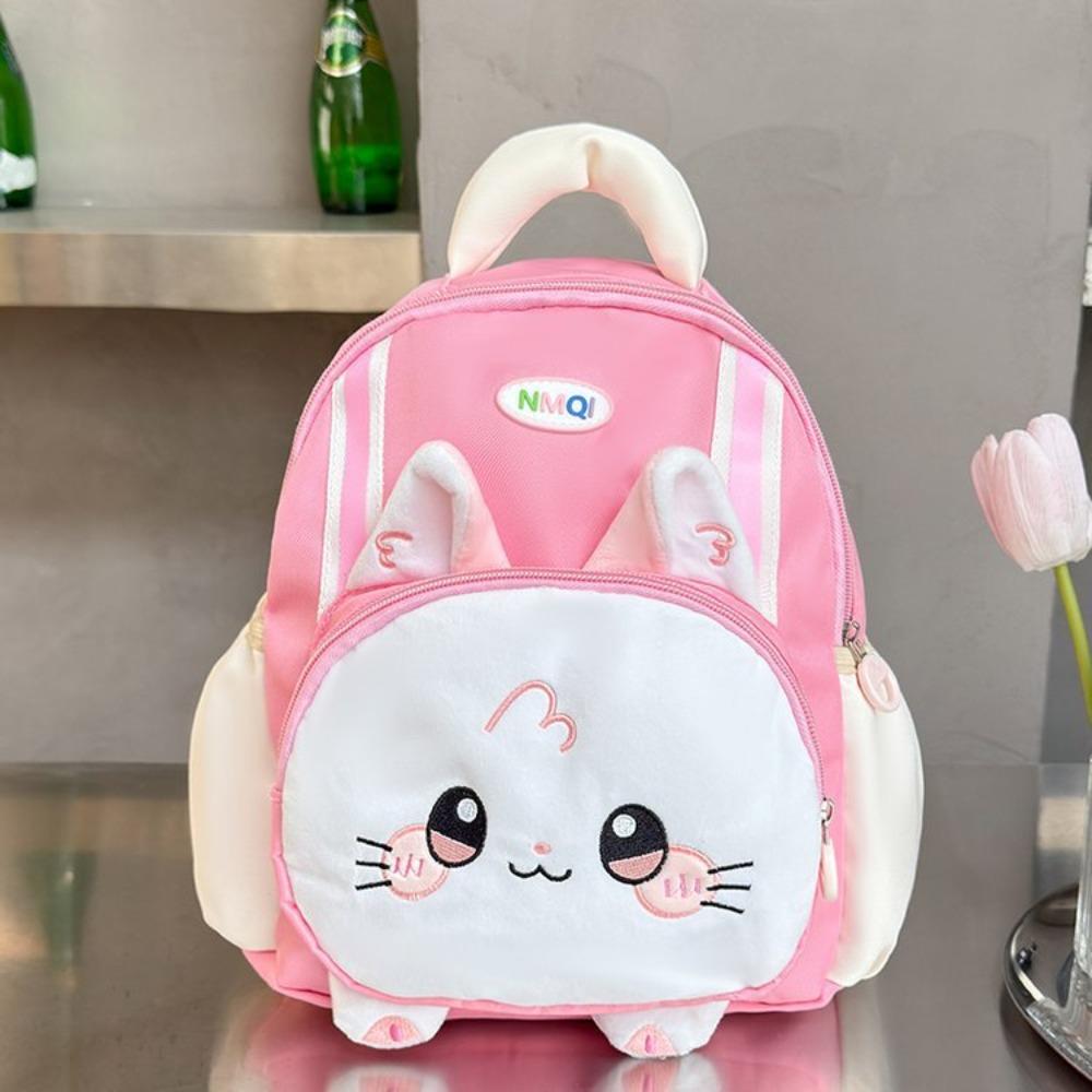 Sac à dos mignon pour enfants chat en tissu Oxford léger et durable pour garçons et filles sac d'école maternelle