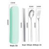 Abay Outdoor Stainless Steel Portable 3-Piece Cutlery Set
