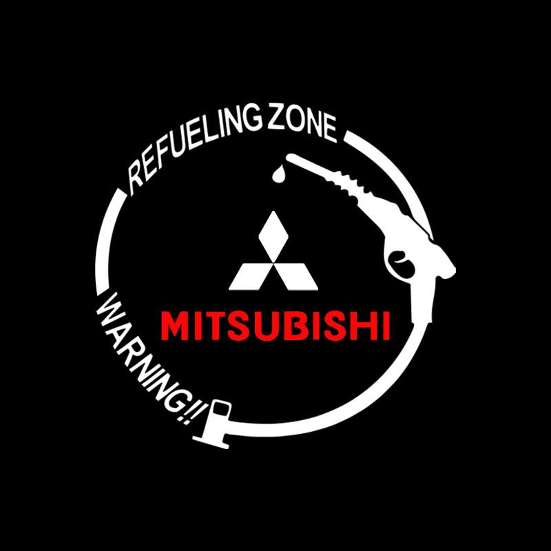 1 Stück Auto-Kraftstofftankdeckel-Aufkleber Vinyl Mode-Dekor-Aufkleber für Mitsubishi ASX Lancer Pajero Outlander L200 Lancer EX Pajero