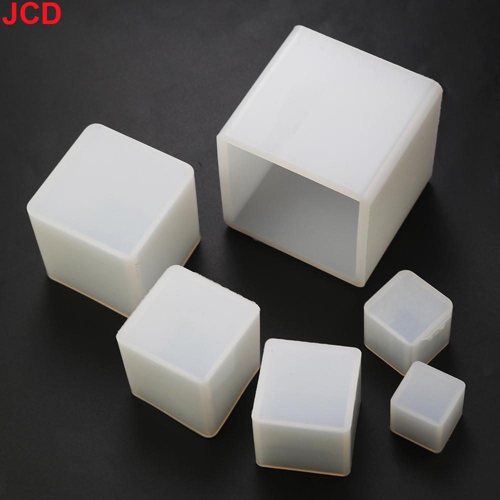JCD 1pcs DIY Silicone Pendant Mold Jewelry Making Cube UV Epoxy Resin Mold Casting Mould Craft Jewelry Tools New