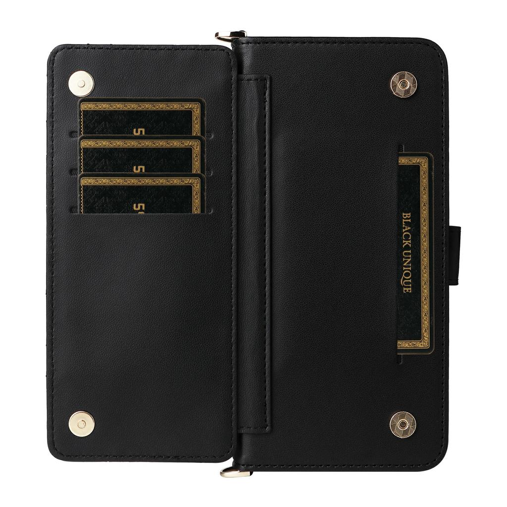 Para Capa Realme 15 Pro 5G/15 5G com Alça de Ombro/Pulso Capa de Celular de Couro Suporte Carteira
