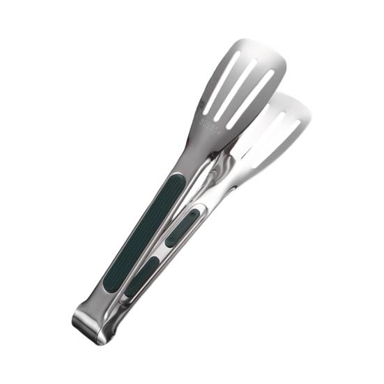 

Stainless Steel Serving Tongs Heat Resistant Kitchen Tongs Non-Slip Food-Grade U-Shape Cooking Tongs for BBQ Buffet Bread Frying S