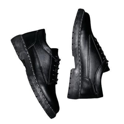 Fashion 2024 New Men's Leather Shoes Casual Comfort Black Formal Oxfords For Men Lightweight Office Shoes
