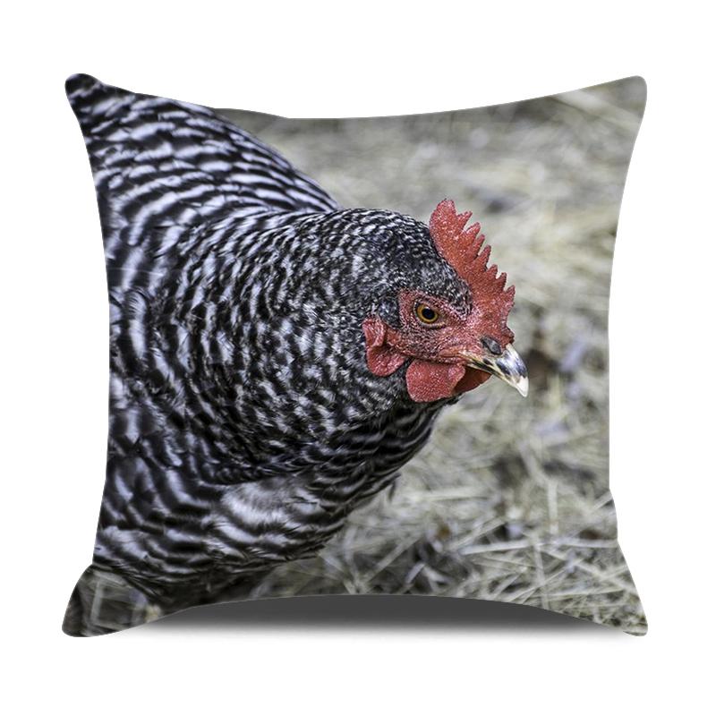 Animals Cushion Cover 18x18 Inches Throw Pillow Case Cow Sheep Donkey Pig Printed Pillow Cover Farmhouse Home Decor Cushion Case