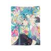 Cute Hatsunes Mikus Anime Style Plush Blanket Novelty Throw Blanket for Home 200x150cm Plush Thin Quilt,