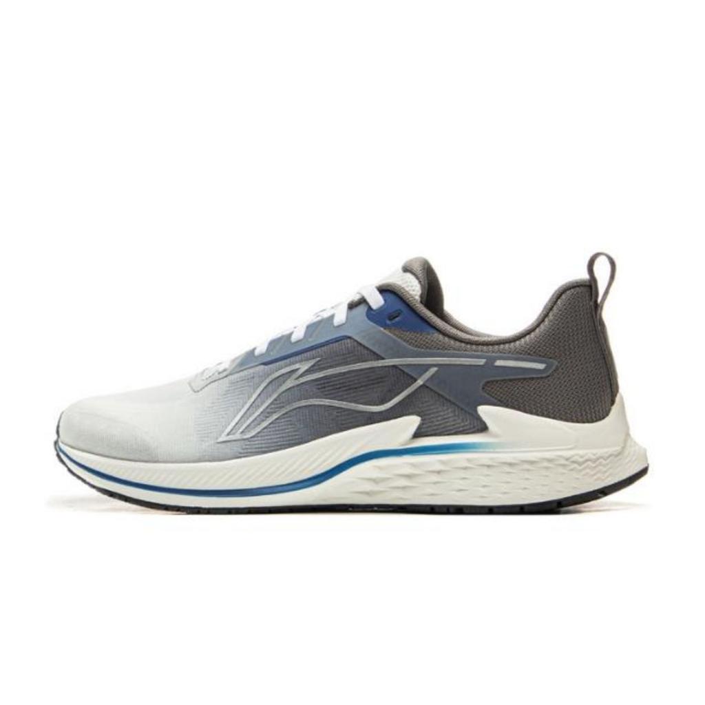 New LiNing Anti Slip Wear Resistant Low Top Casual Running Shoes Men's White Gray ARBV003-4