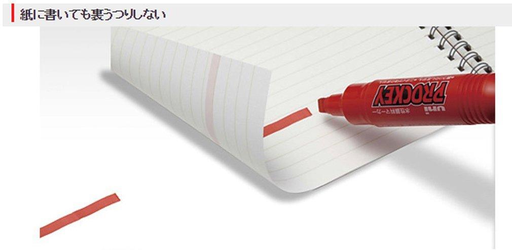 Mitsubishi Pencil Extra Fine 10 PM120T10CN Water-Based Pen, Pro-Quick Twin, Point, Colors,