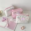 Korean Style Star Pattern Makeup Brush Bag Large Capacity Pencil Case for Students  Aesthetic Cosmetic Organizer Travel Pouch