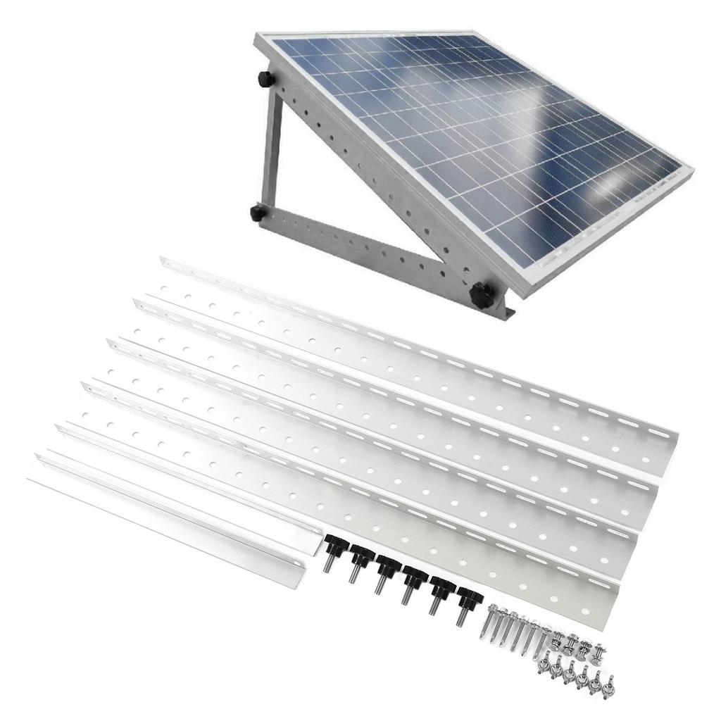 28 Inch Solar Panel Tilt Mount Bracket Portable Aluminum Alloy Triangular Porous Solar Panels Rack Bracket Set for RV Yacht