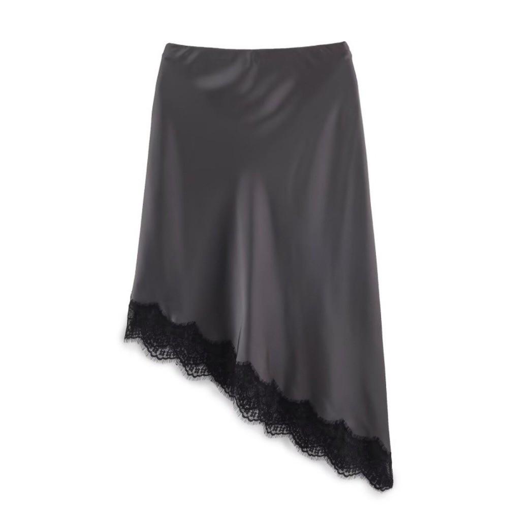 Lace Women's Skirts Elastic Lace Underskirt Fashion Satin Half Slip Dress  for Girls