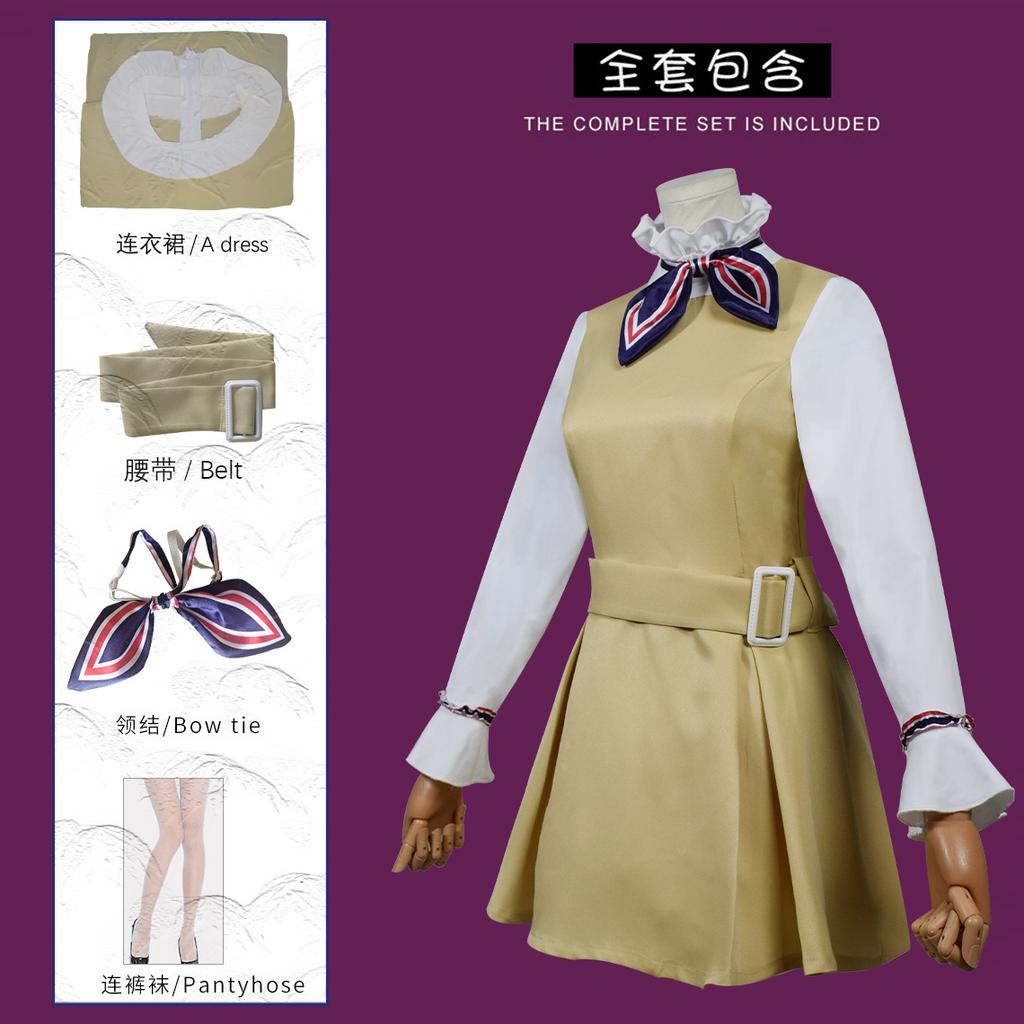 M3GAN Costume for Kids Halloween Cosplay Dress - Megan Doll Inspired Role Play Outfit for Girls