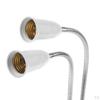 EU Plug E27 2-head Clip On Reading Light Base Desk Lamp Socket