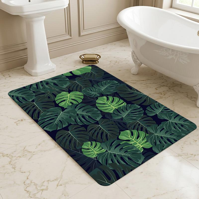 Tropical Leaves Living Room Nonslip Area Rug Soft Carpet For Bedroom Game Playroom Sofa Office Home Decor Doormat Christmas Gift C926191