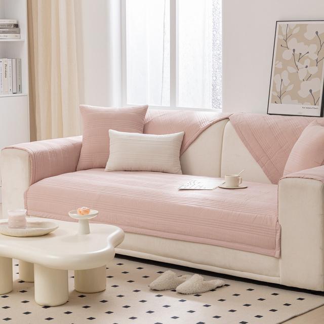 

Хлопковый шезлонг, диванный коврик, четыре сезона, универсальная полосатая ткань, диванное полотенце, нескользящий чехол для диванной подушки для гостиной, дома 1pc30x50 pillowcase