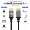 0.5-2.4m 4K Micro HDMI to HDMI Coiled Extension Cable Male to Male HDMI2.0 Flexible Spiral Cord