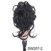 Euro-American Floral Messy Bun Wig - Long, Fluffy Clip-in Hairpiece