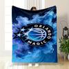 Orlando Magic Basketball Logo Blanket Flannel Blanket for Bedroom, Living Room, Sofa, and Nap Sofas.