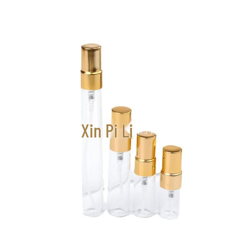 Portable Glass Perfume Spray Bottles - 2ML, 3ML, 5ML, 10ML - Empty Decanting Bottles 2ml Glass Tube; Silver Aluminum Spray; Glass