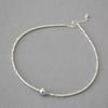 Korean Style Sparkling Irregular Silver Beaded Clavicle Necklace for Women