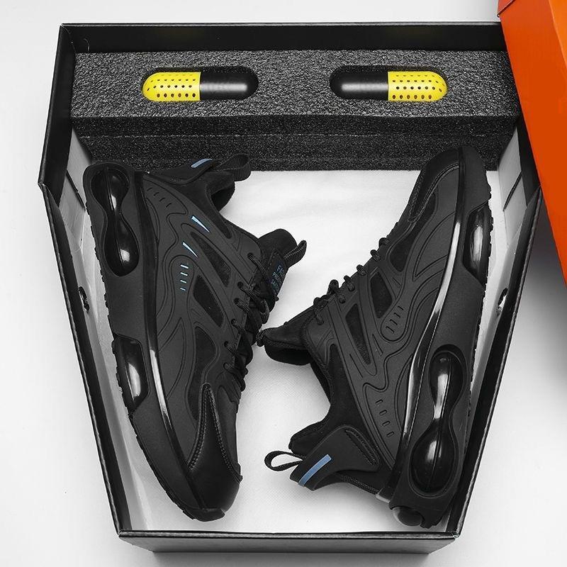 Black Men's Shoes Sneakers Spring New Student Sneakers Non-slip Shoes Men's Wear-resistant Sneakers