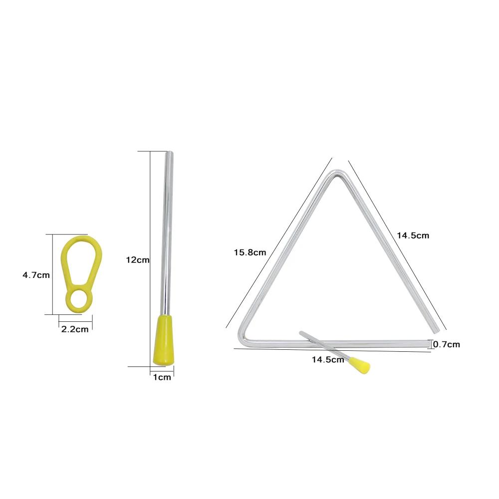IRIN 6/7/8-inch Triangle Musical Triangle For Children Music Enlightenment Percussion Instrument Children Toy Orff Instruments