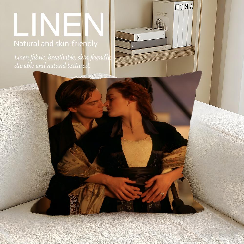 Drama Titanic Cushion Cover Pillowcase Set Pcs X X Breathable Washable Sofa Cushion Cover