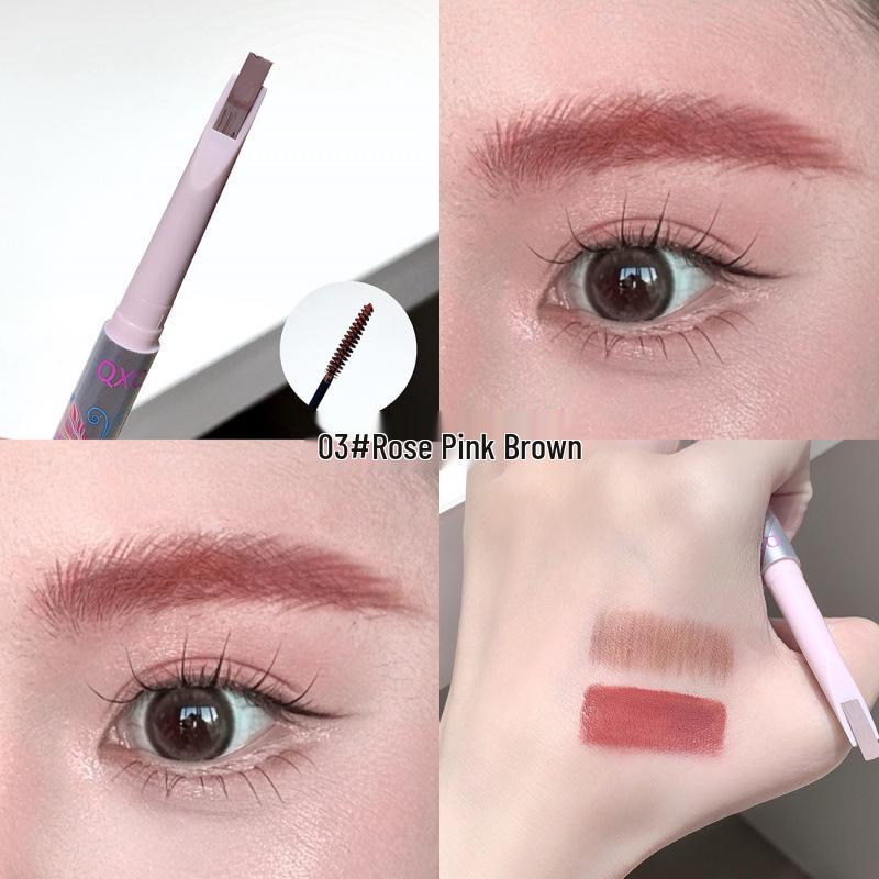 

QXQY Agile 2-in-1 Waterproof Eyebrow Pencil & Mascara - Long-Lasting, Smudge-Proof for Natural Eyebrows 200mg Pencil + 2g Mascara