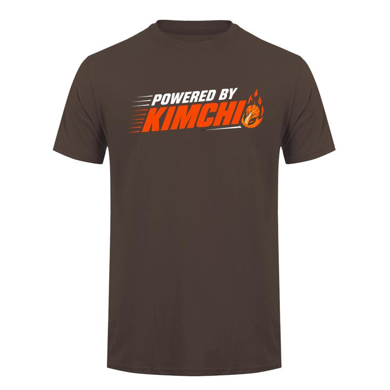 Powered By Kimchi T Shirt Unisex Korean Food Lover Graphic Tee Funny Korea Culture Shirt Spicy Food Casual Short Sleeve Top Da115
