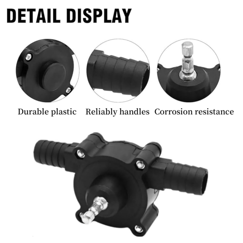 Portable Electric Drill Pump, Mini Hand Drill Electric Pump, Diesel Liquid