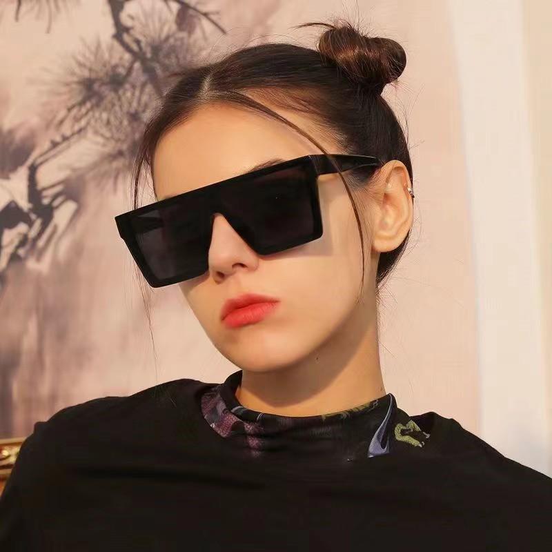 New Sunglasses One-piece Large-frame Sunglasses Women's Face Small Sunglasses